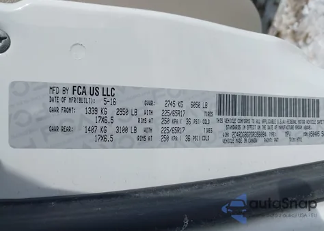 2016 Dodge Grand Caravan Se из США, поврежденный, VIN 2C4RDGBG2GR358084